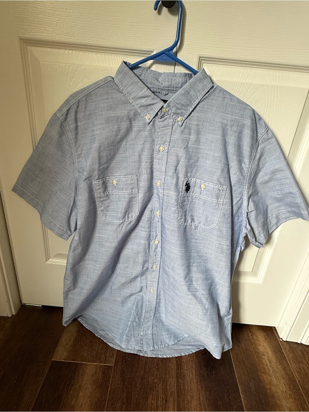 U.S. Polo Assn. Light Blue Short-Sleeve Button-Down Shirt